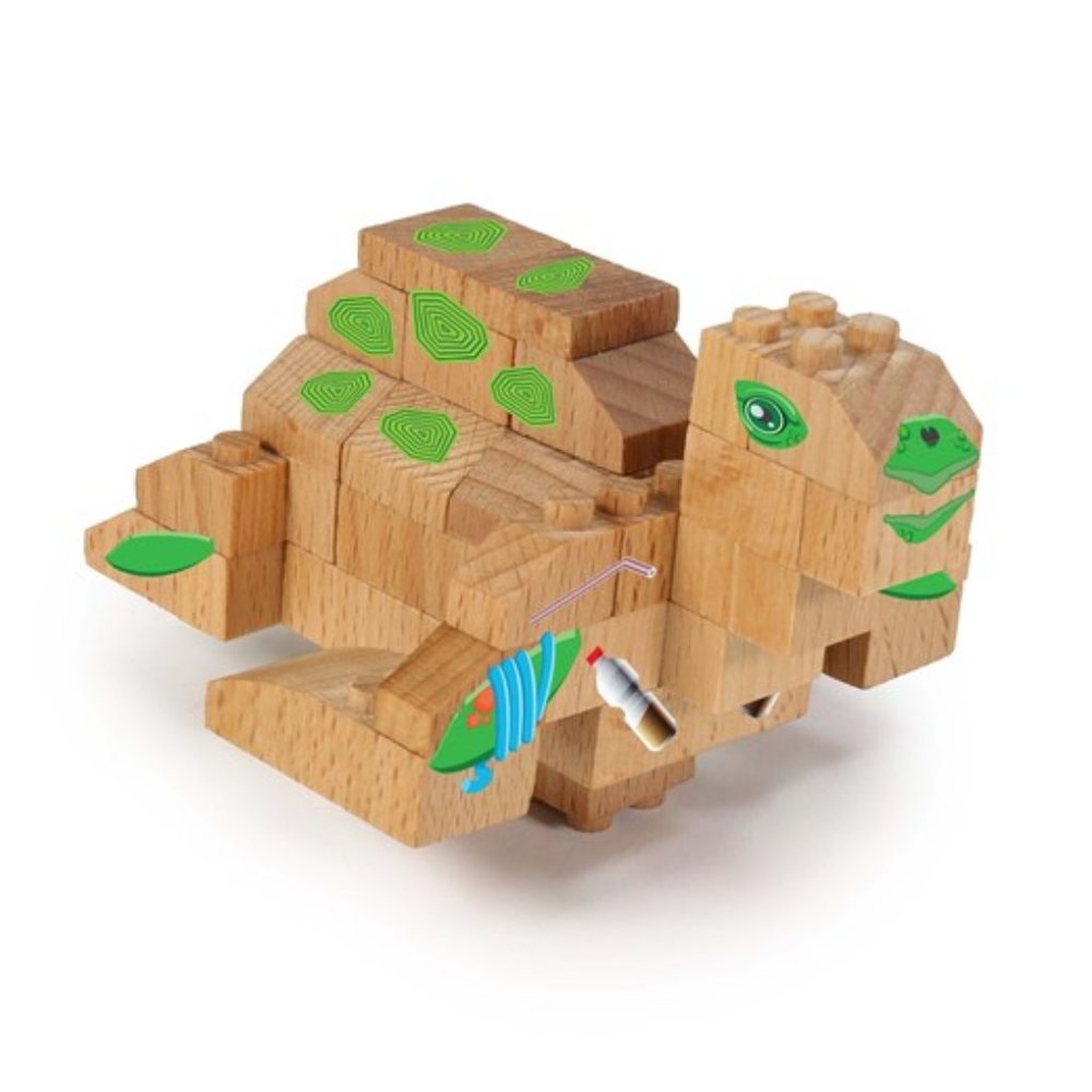Sea Turtle -Wood Building Bricks